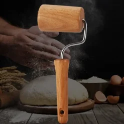 Kavelpinne Bak- och Pizzabagarvals i trä Bakredskap Köksredskap
