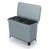 Keden Återvinningstunna 3x10l Systema 57x29x41cm Silver
