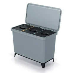 Keden Återvinningstunna 3x10l Systema 57x29x41cm Silver