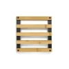 KELA Tapis Kiril 20x20 cm svart bambu KL-12595