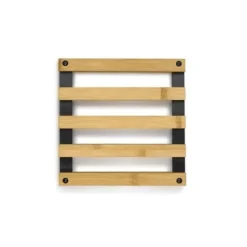 KELA Tapis Kiril 20x20 cm svart bambu KL-12595