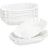 Keramiska Snacksfat, Oval Form, Stabil Design,16 Bit