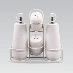 Keramiskt kryddset 5 delar MAESTRO WHITE MR-20002-04S