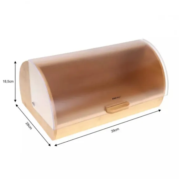 Kinghoff Brödbox KH-3216 i Bambus och Akryl