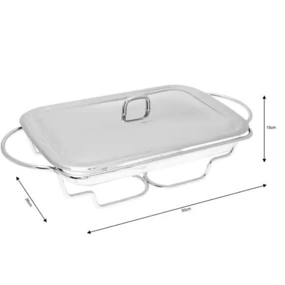 Kinghoff Serveringsskål KH-1410 2,9L Glas/Rostfritt