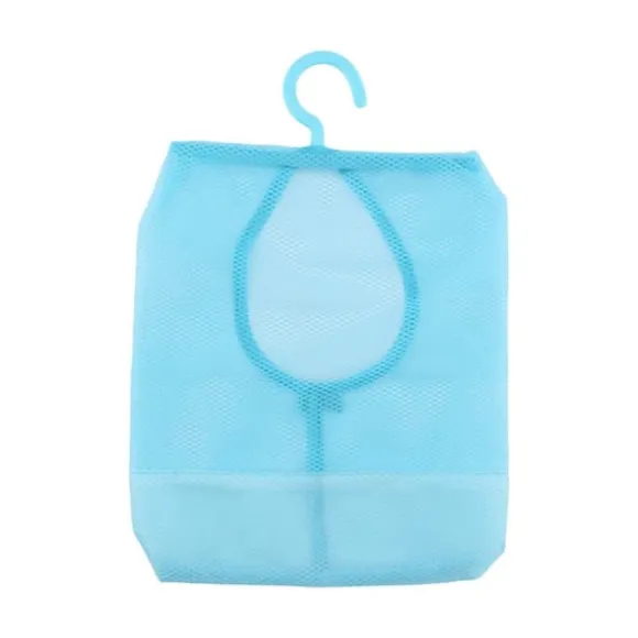 Kök Badrum Hängande Förvaring Klädnypa Mesh Bag Organizer Hängare Krok