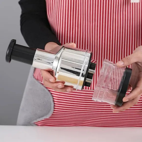 Kökskross Handpress Vitlökshackare Mincer Blad av rostfritt stål Manuell vitlökskross för paprika Lök Köksprylar