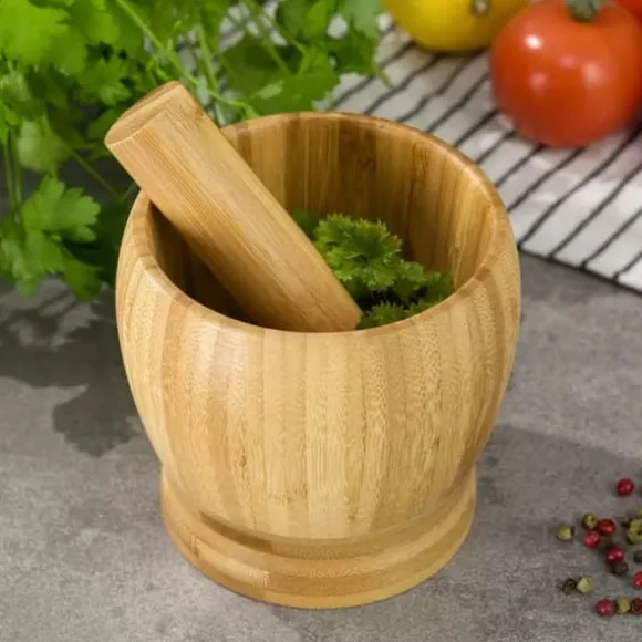 KÖKSMORTEL BAMBU 11cm KINGHOFF KH-1617