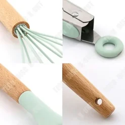 Köksredskap - TD® - Non-stick Spatel - Trähandtag - Silikon - 11-delars set
