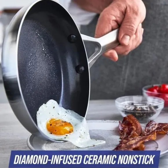 Köksset - Blue Diamond - Triple Steel - Rostfritt Stål - Non-stick Beläggning - 11 Delar