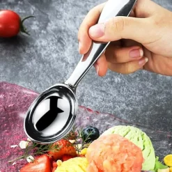 Kökssked i metall för att servera glass och sorbet