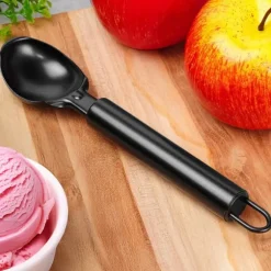 Köksskopa stålsked för servering av glass och sorbet
