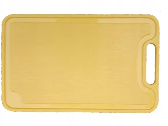 Köksskärbräda i plast GUL 25x16cm POLSK PRODUKT CERTIFIERAD