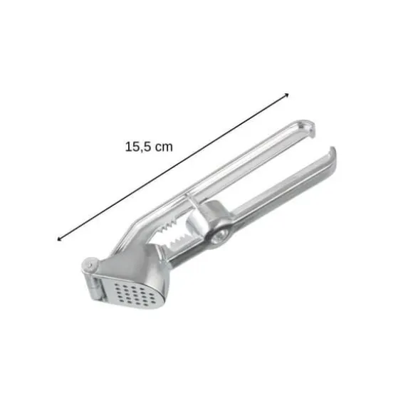 Köksutensil - Fackelmann - 3-i-1 vitlökspress - Aluminium - Kärnfria - Nötknäckare