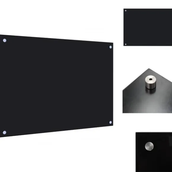 Köksverktyg & köksgeråd - Living Stänkskydd svart 70x50 cm härdat glas