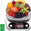 Köksvåg 10 kg/1g elektronisk hushållsmat med hög precision Stor LCD-skärm för tårta/paj/kex Professional