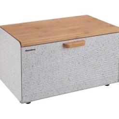 KLAUSBERG Brödburk KB-7466 i vit marmor och trä