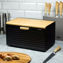 KLAUSBERG DUBBELSIDIG BRÖDBOX KB-7425 mattsvart