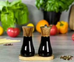 KLAUSBERG KB-7594 akacia salt och peppar set med kvarn