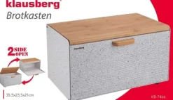 KLAUSBERG KB-7466 DUBBELSIDIG BRÖDBOX