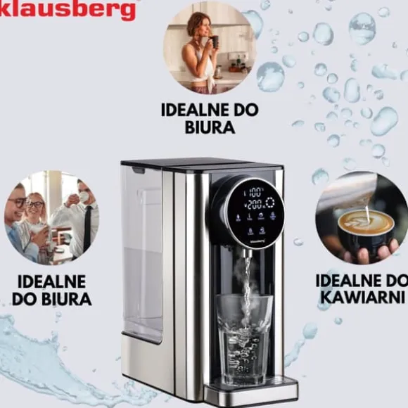 KLAUSBERG KB-7880 2,7L varmvattenautomat med temperaturkontroll