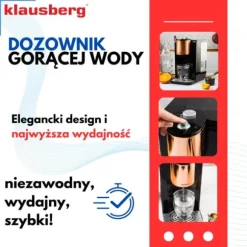 KLAUSBERG KB-7879 2,2L varmvattenautomat med temperaturkontroll