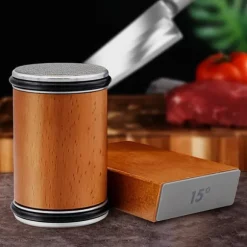 Knivslip med Industriell Diamant – Rotationsknivslipare, Sliphjulsverktyg med 15° och 20° Multi-vinkel Knivslipningsverktyg, Lämpligt för Köksknivar | CDON