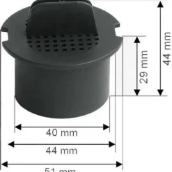 Kolfilter för Liebherr vinkällare - Apparattillbehör - Svart