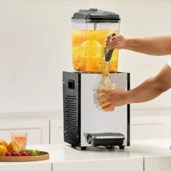 Kommersiell Dryckesdispenser 12L, Kall Juice, Isdryckesdispenser för Fest, Hållbar, Effektiv, Lätt Användning, Perfekt för Evenemang