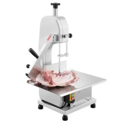 Kommersiell elektrisk köttbandsåg 650W, rostfri, effektiv, hållbar, professionell för kök, perfekt för kött och fisk