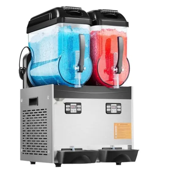Kommersiell Slushy-maskin 12Lx2, Fryst dryckstillverkare, Effektiv och lättanvänd, Perfekt för fest och evenemang