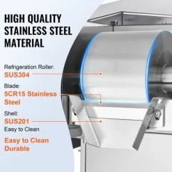 Kommersiell Snöflingaismaskin 375LBS/24H, Modell i Rostfritt Stål, Perfekt för Glassframställning