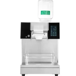 Kommersiell snöflingaismaskin 397LBS/24H, rostfritt stål, hög kapacitet, hållbar design för glass, perfekt för restauranger och caféer.