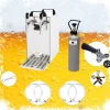 Komplett set - Öltapp - kontakt 40 två linjer torr kylare, run kylare 50 liter/h, KEG:5 liters adapter, KEG 2:Type M