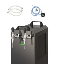 Komplett set - Öltapp STREAM 80K med luftpump, ölväska, genomströmningskylare, 2-linjers torrkylare, KEG 2:Type M, KEG:NC Adapter