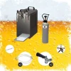 Komplett set - Öltapp - STREAM 80 ölkassett, flödeskylare 2-linjers torrkylare, KEG:NC Adapter, KEG 2:NC Adapter