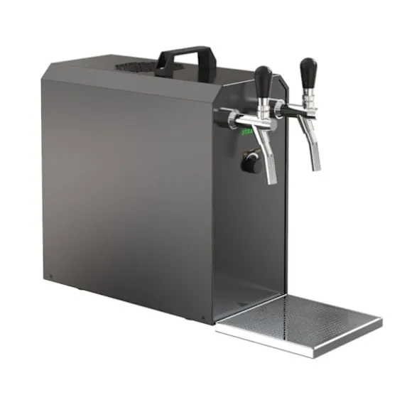 Komplett set - Öltapp - Stream 50 två linjer torr kylare, run kylare 50 liter/h, KEG 2:Type G, KEG:NC Adapter