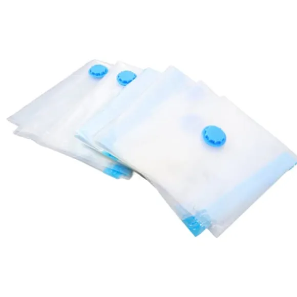 Kompressionsförvaringspåsar Vacuum Sealer Förvaringspåsar för Täcken Filtar Sängkläder
