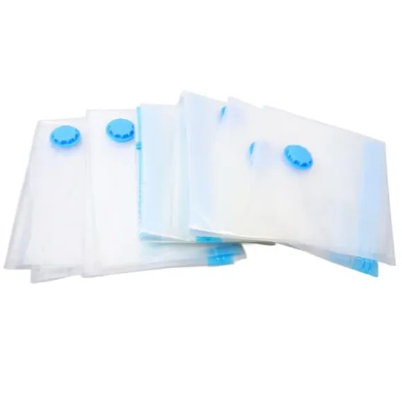 Kompressionsförvaringspåsar Vacuum Sealer Förvaringspåsar för Täcken Filtar Sängkläder