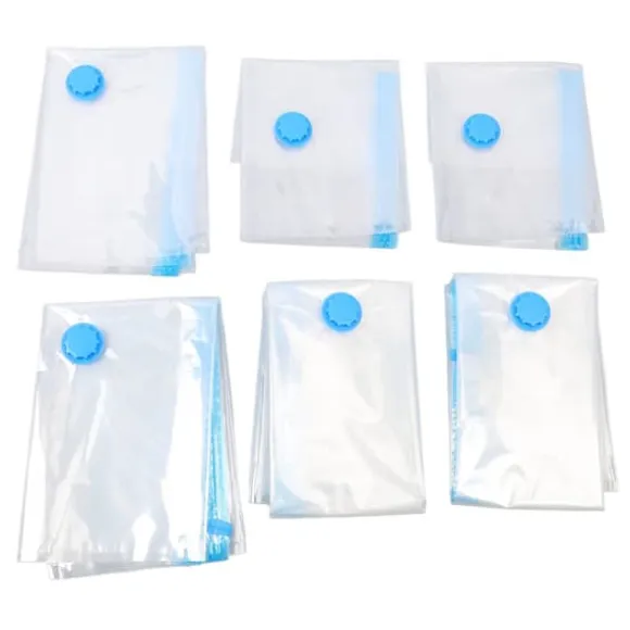Kompressionsförvaringspåsar Vacuum Sealer Förvaringspåsar för Täcken Filtar Sängkläder