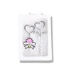 Korkskruv - Hjärta - Stål - 2 delar - Vit