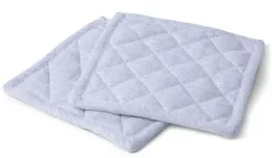 Kosta Linnewäfveri Eliza Grytlapp Återvunnen 2-pack, Ljusgrå