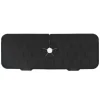 Kran Absorberande matta Tvättbar Återanvändbar Silikon Diskbänk Bänkskiva Vattenfångare för kök Badrum RV 61x14cm Svart