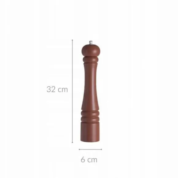 Kryddkvarn - FLORINA - 32 cm - Trä - Brun - Manuell