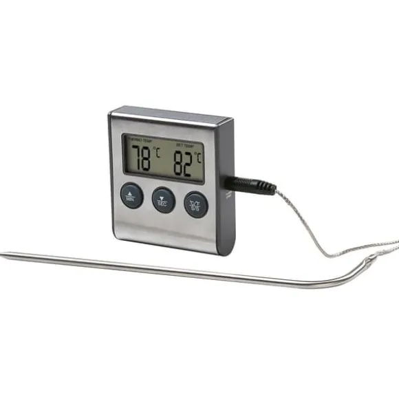 Köttermometer Digital Timer Kabelsensor