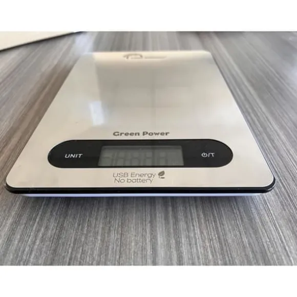Kulinarisk skala - Smal - Rostfritt stål - USB - Reparationsbar
