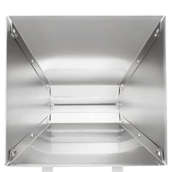 Kvarn, 4L kapacitet, justerbara valsar, manuell och borrdriven, silverfinish, hållbart material