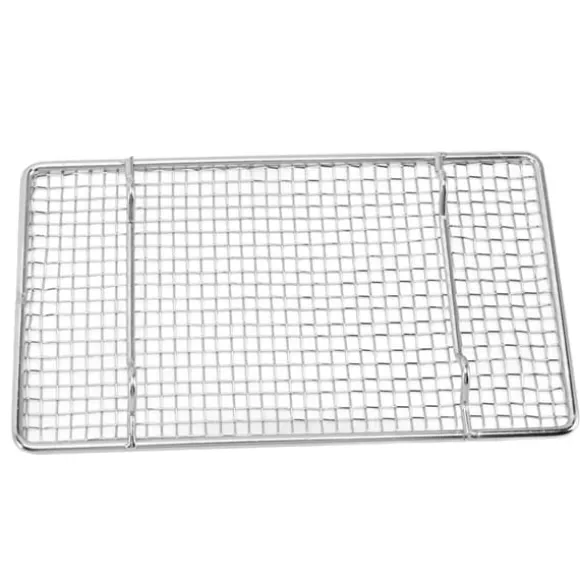 Kylställ för bakning Rostfritt ståltråd Kokställ Högtemperaturbeständig Ugn Säker för matlagning Stekning Grillning Rektangel 19,2 cm