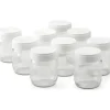 LAGRANGE Set med 9 yoghurtgrytor - 430301 - 185 g - Transparent och vit
