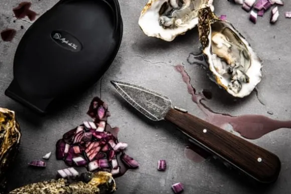 LAGUIOLE Oyster knife Laguiole Wenge Black Stonewash SET SdV